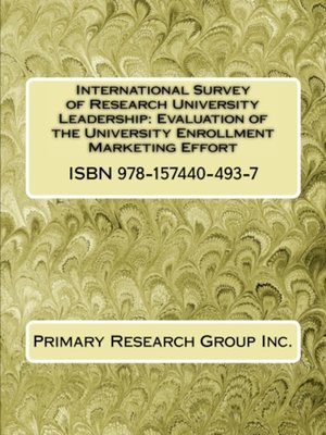 cover image of Evaluation of the University Enrollment Marketing Effort